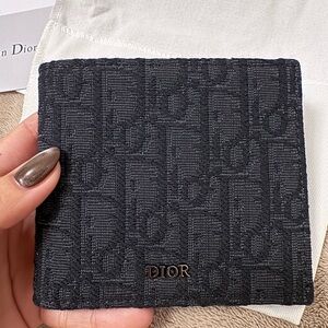 Dior Textured Black Men Wallet